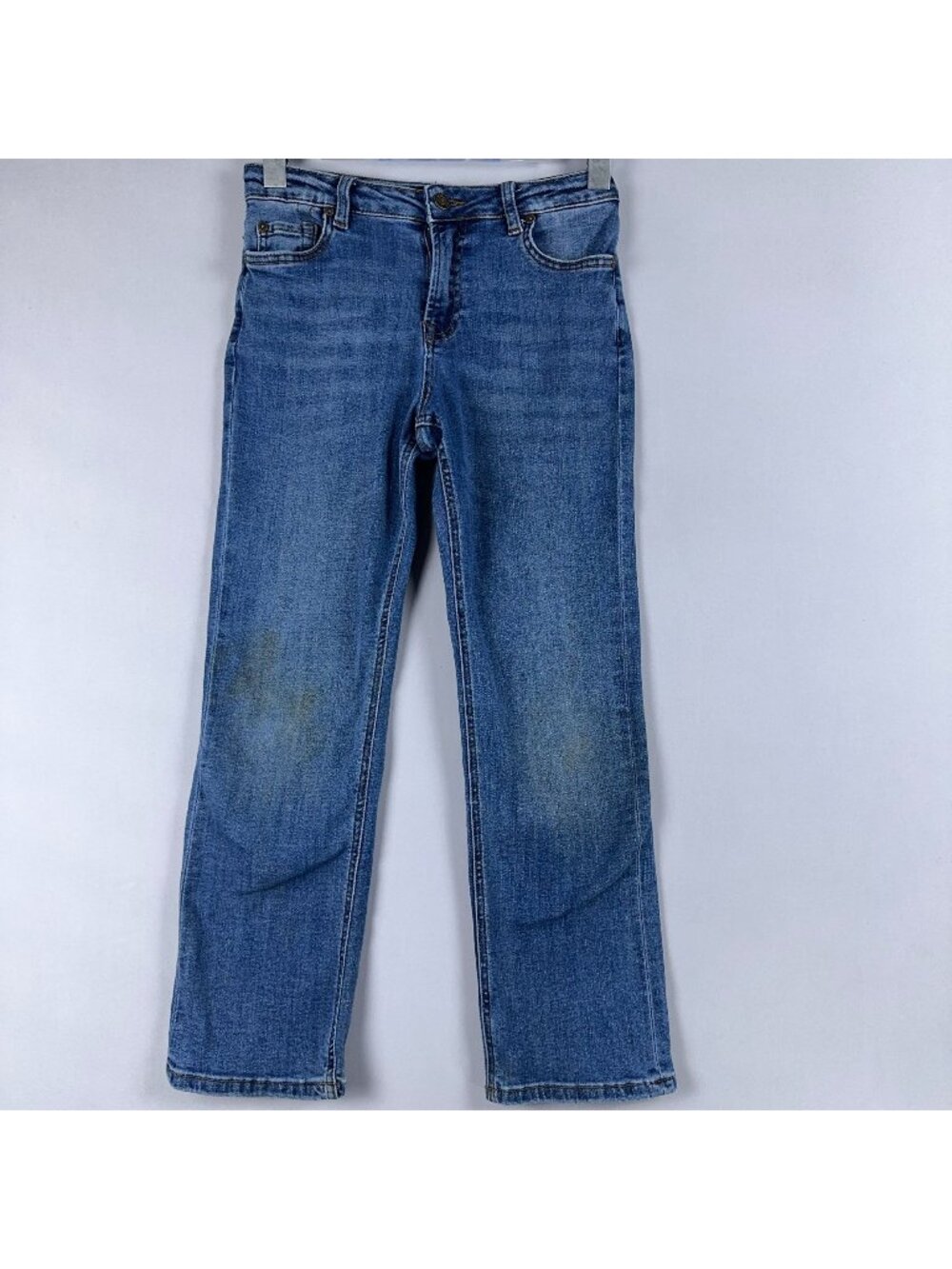 7 For All Mankind Austyn Jeans Men Size 10 Straight Leg Mid Rise Medium Wash